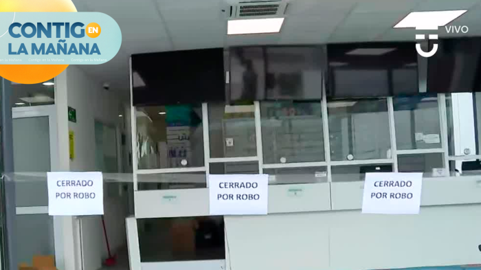 cerrado por robo colina